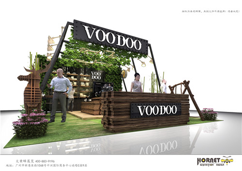 VOODOO美博會特裝展臺設計搭建