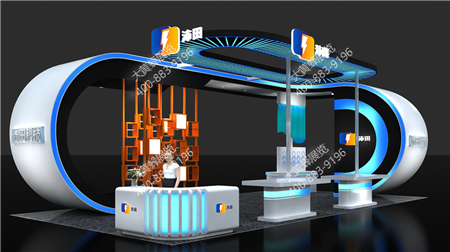 深圳光博會科技感展臺設(shè)計方案分享之沛田科技
